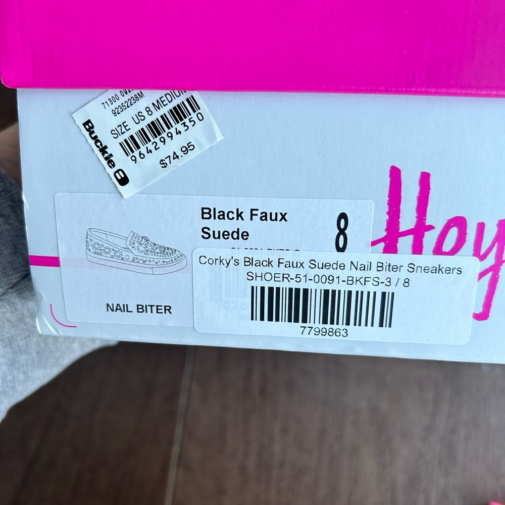 Corky's Black Faux Suede Sneakers